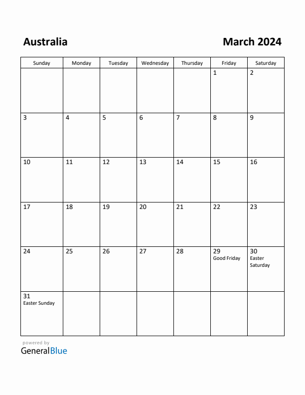 Monthly Calendar 2024 Australia Norri Annmarie