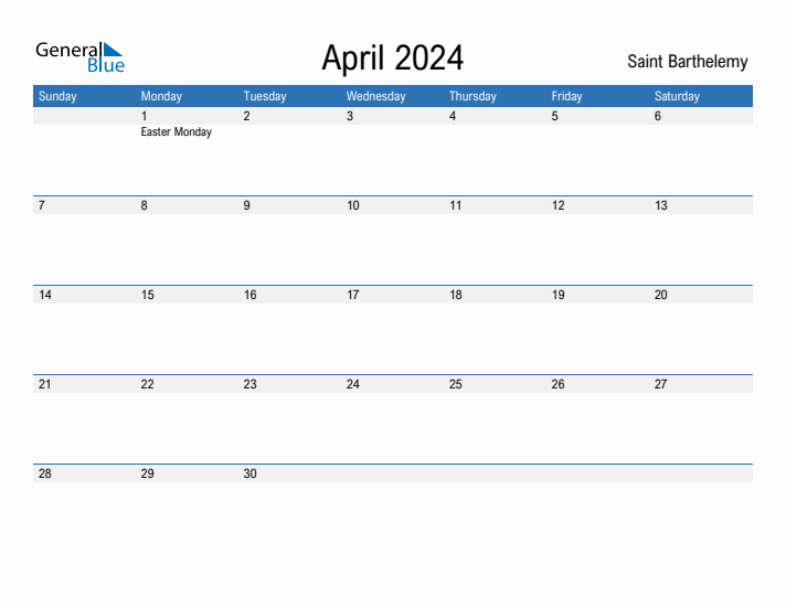 Fillable April 2024 Calendar