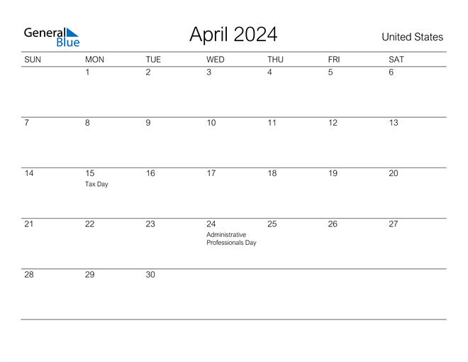 April Calendar 2024 Like Holidays Uf Calendar 2024 25