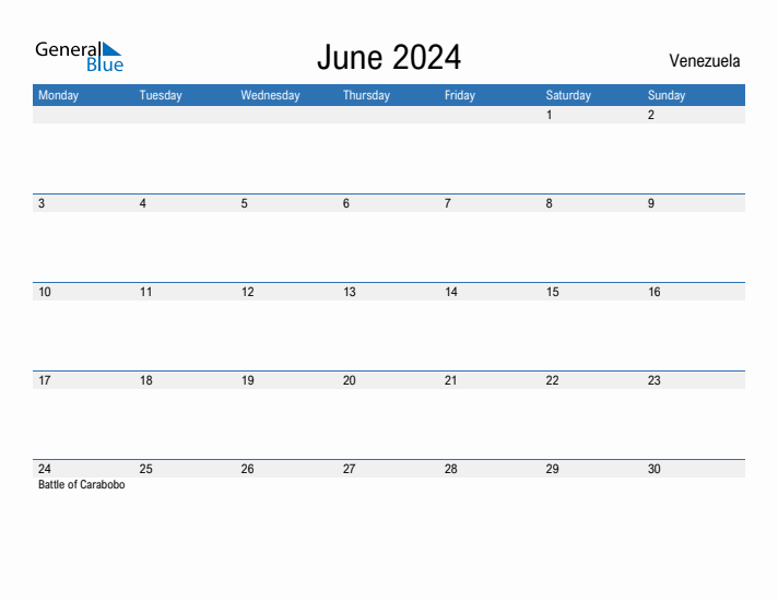 Fillable June 2024 Calendar