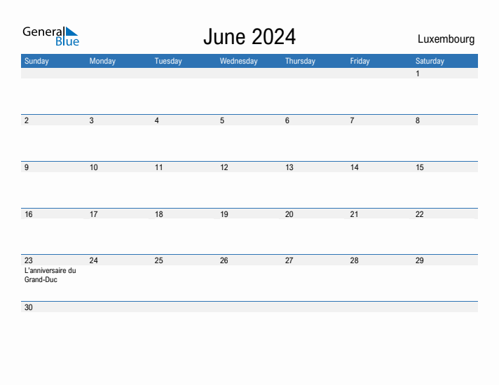 Fillable June 2024 Calendar