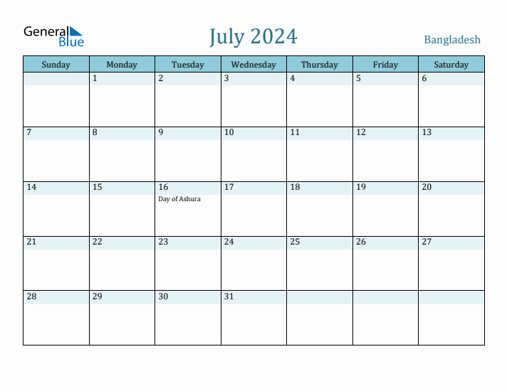 July 2024 Calendar with Holidays