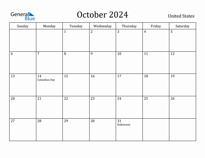 Month Of October 2024 Calendar Holidays