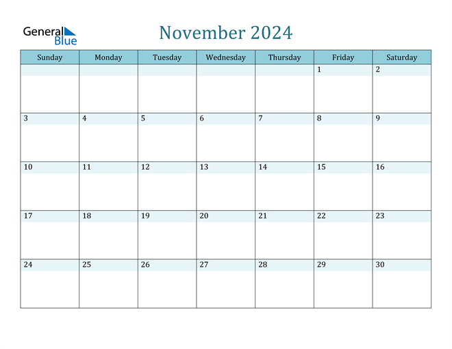 november 2024 calendar pdf word excel