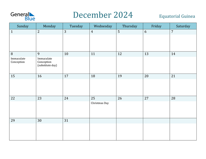 December 2024 Calendar with Holidays in PDF, Word, and Excel