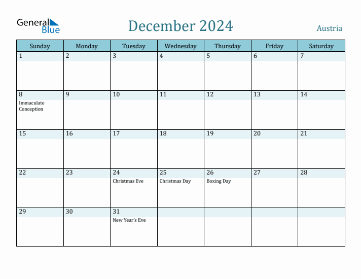 December 2024 Calendar with Holidays