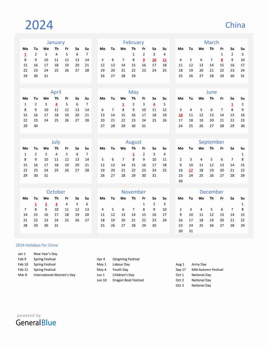 basic-yearly-calendar-with-holidays-in-china-for-2024