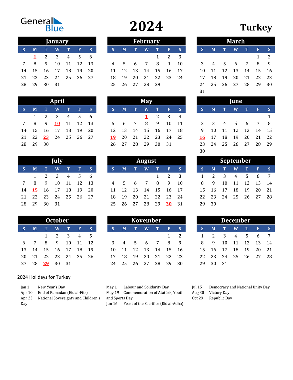 2024 Calendar Black Blue With Holidays Portrait En Tr 1020x1320 