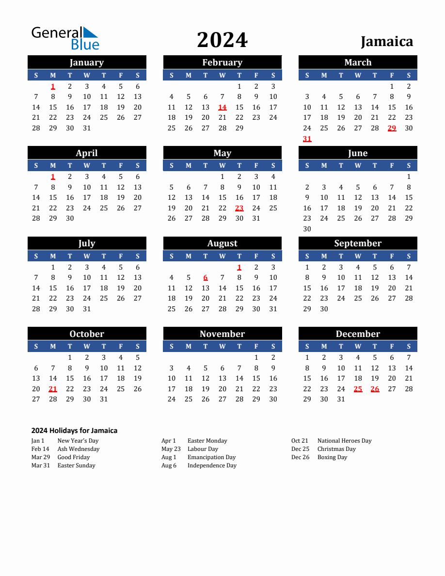 2024 Calendar Black Blue With Holidays Portrait Sunday Start En Jm 918x1188 