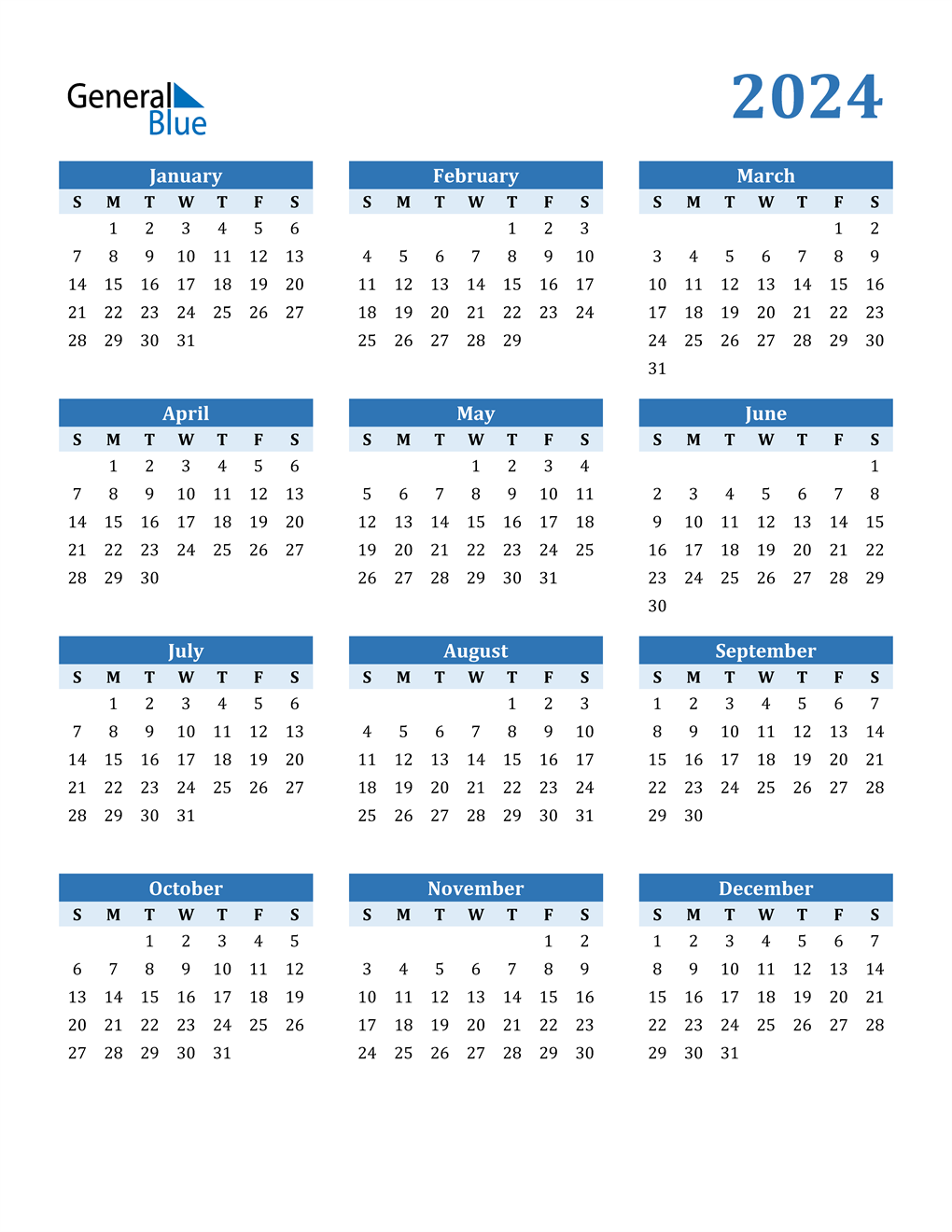 2024 calendar pdf word excel