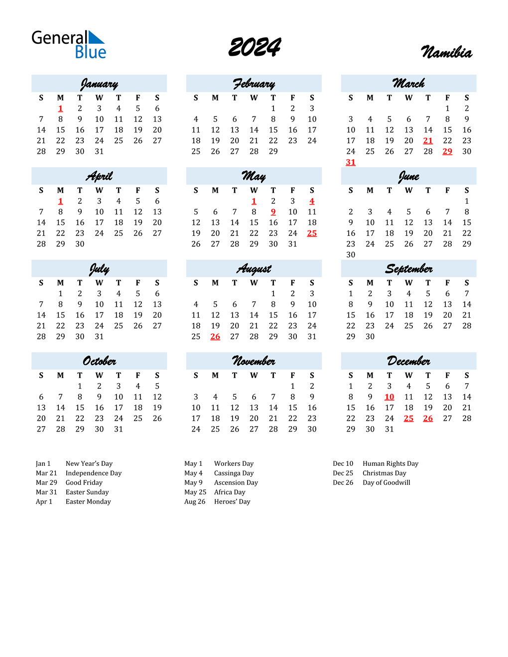 Calendar 2024 Printable South Africa Calendar 2024 All Holidays
