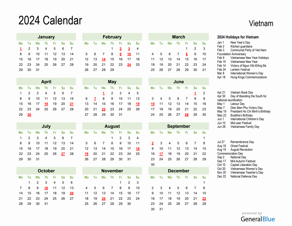 Vietnamese Lunar Calendar 2025 