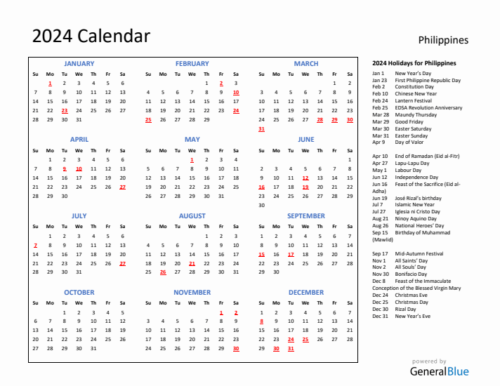 2024 Calendar Template Philippines Holiday Disney Calendar 2024