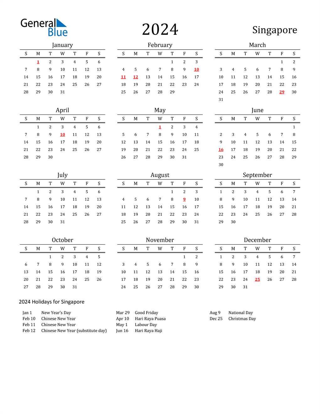 Singapore Calendar 2024 With Public Holidays Honey Laurena