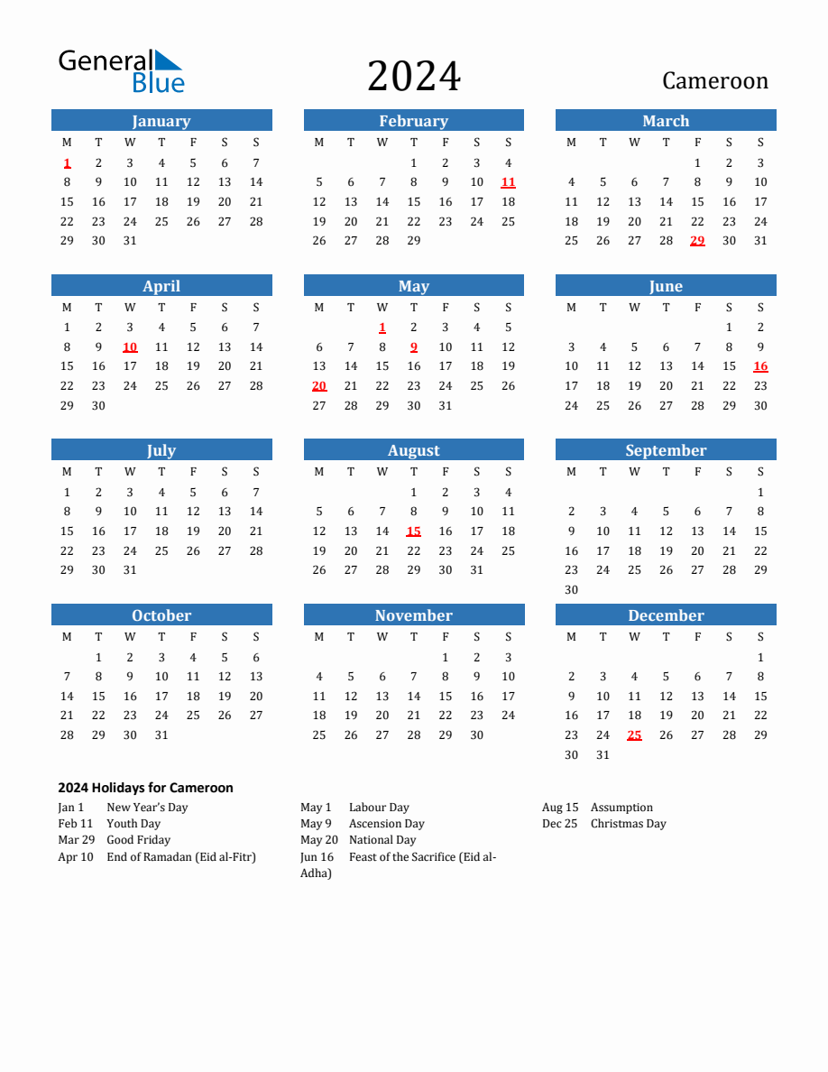 General Blue Calendar For 2025 