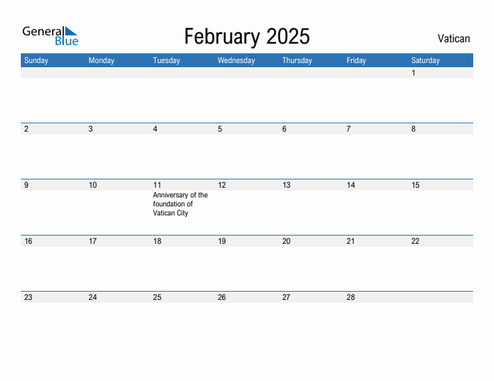 Fillable February 2025 Calendar