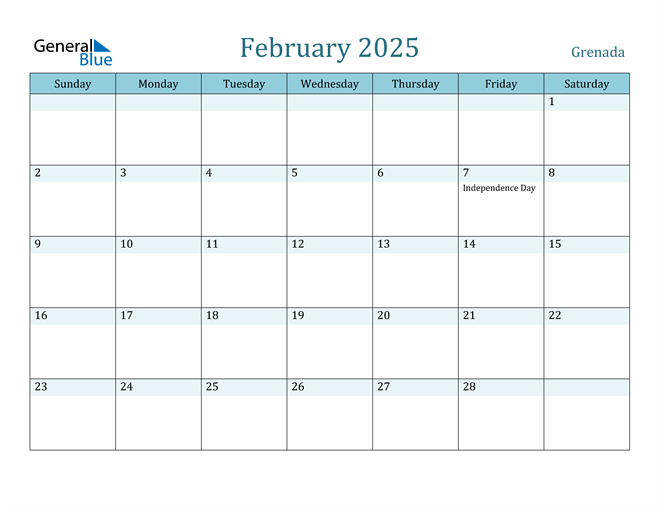 February 2025 Calendar with Holidays in PDF, Word, and Excel