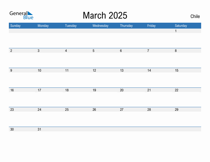 Fillable March 2025 Calendar