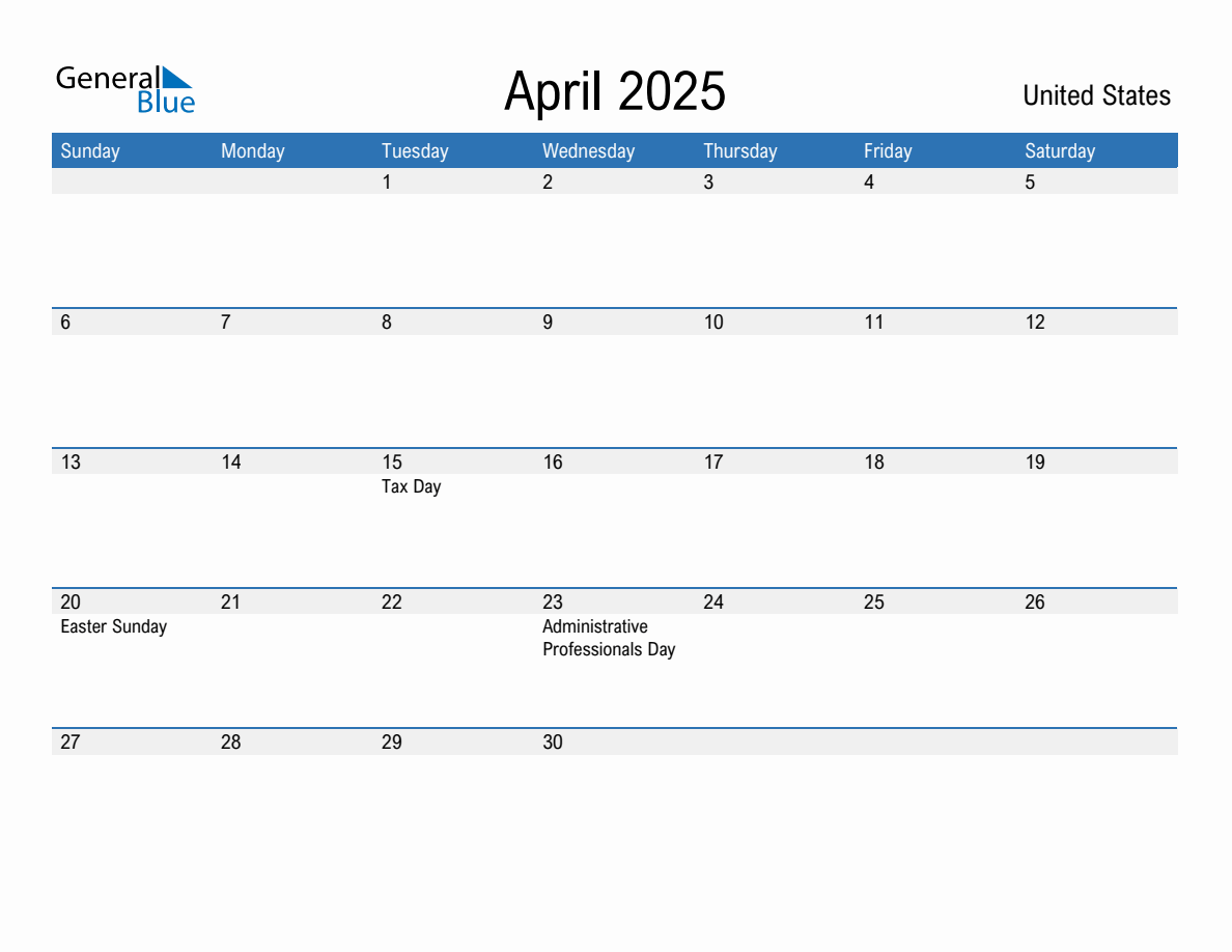 April 2025 Calendar With Religious Holidays 