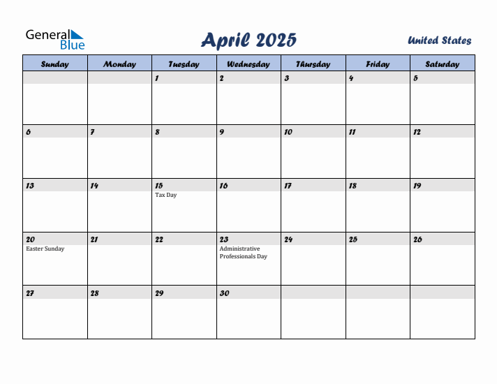 April 2025 Calendar In Word 