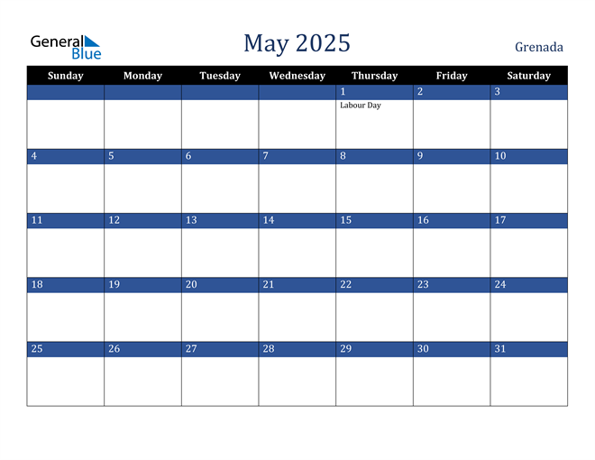 May 2025 Grenada Calendar