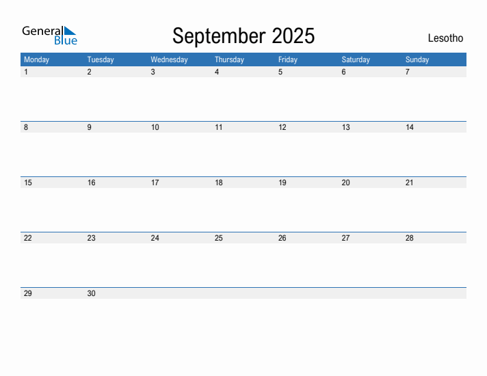 Fillable September 2025 Calendar