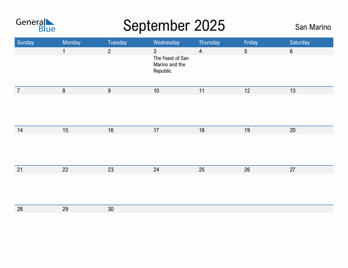 Fillable September 2025 Calendar