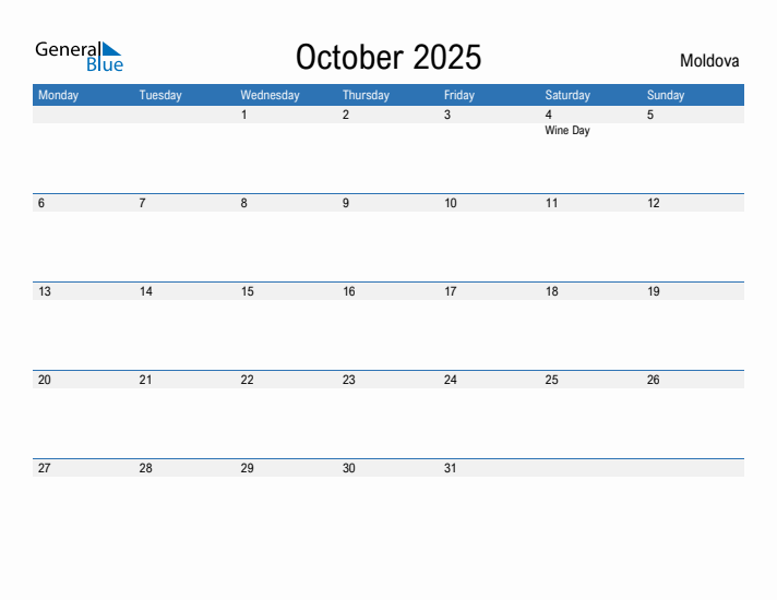Fillable October 2025 Calendar