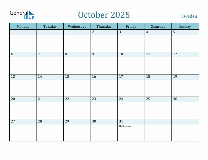 October 2025 Calendar with Holidays