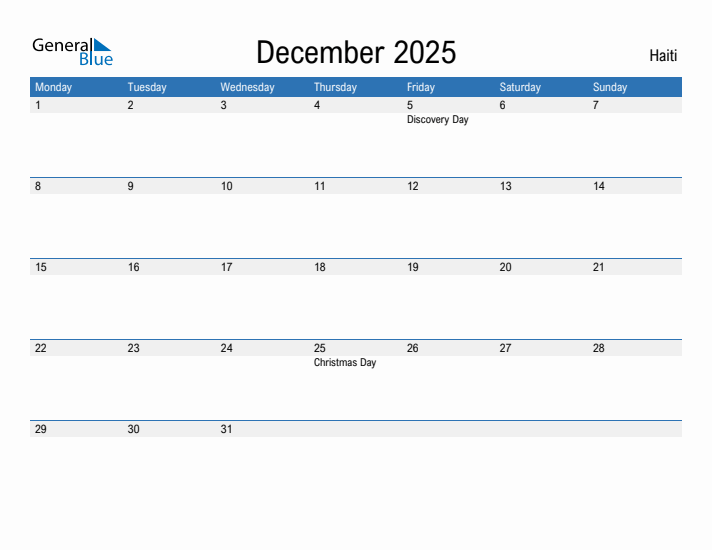 Fillable December 2025 Calendar