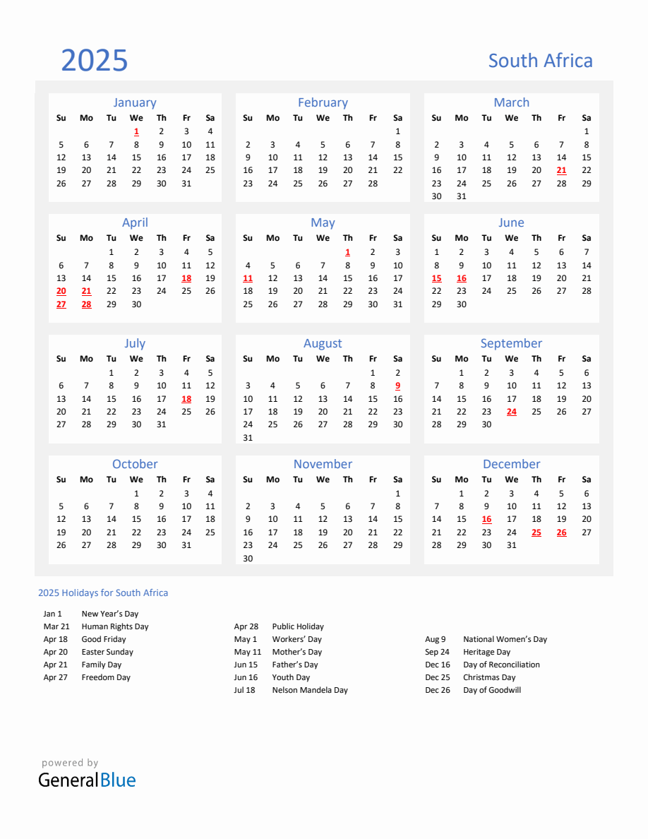 basic-yearly-calendar-with-holidays-in-south-africa-for-2025