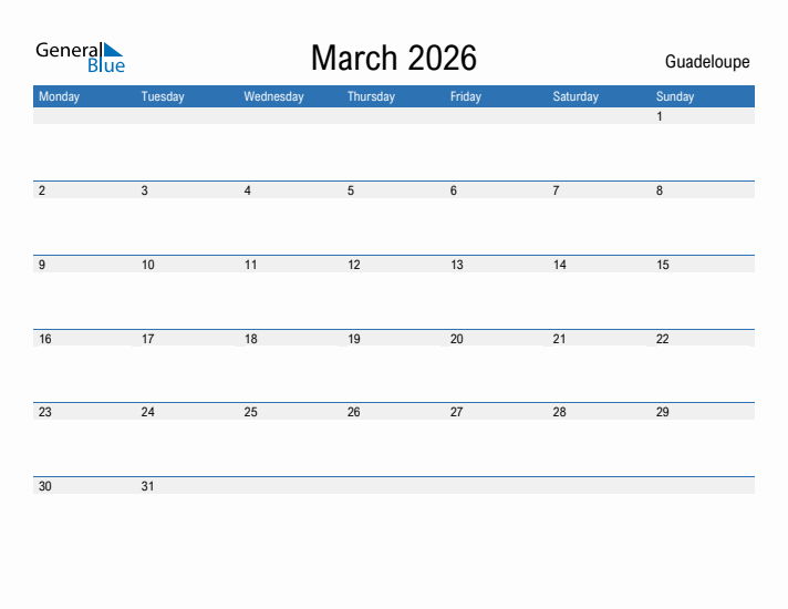 Fillable March 2026 Calendar