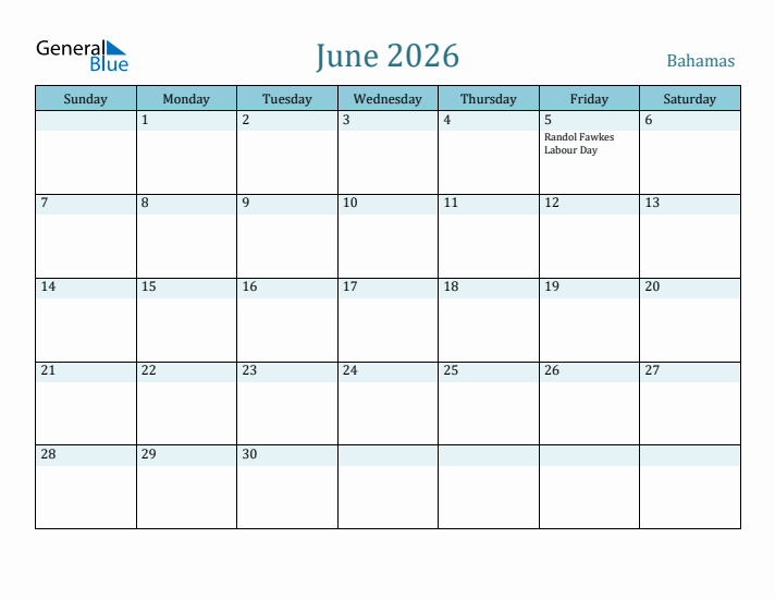 June 2026 Calendar with Holidays