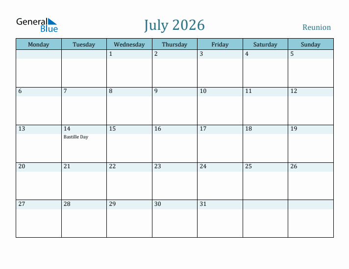 July 2026 Calendar with Holidays