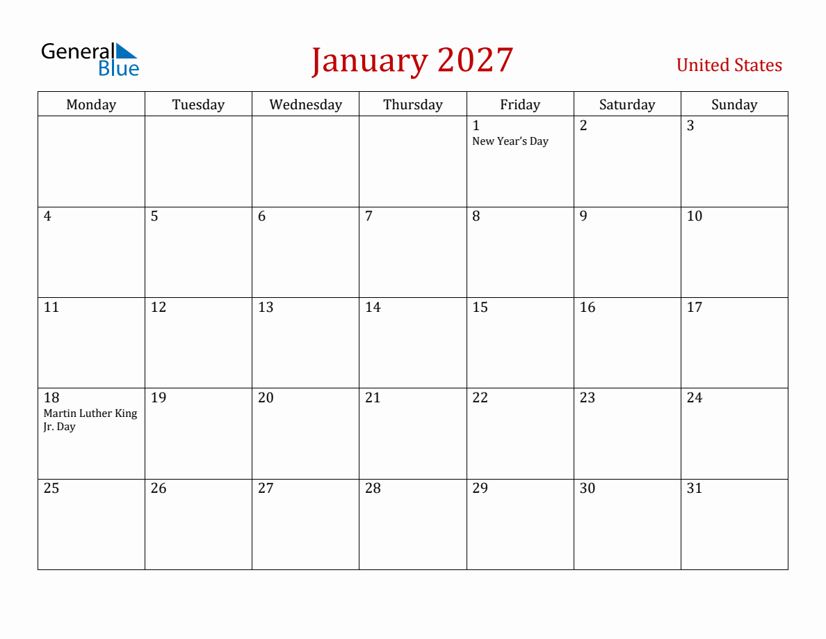 january-2027-united-states-monthly-calendar-with-holidays