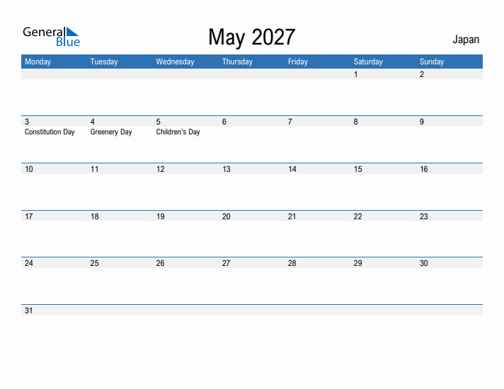 Fillable May 2027 Calendar