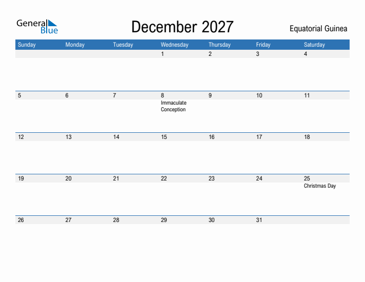 Fillable December 2027 Calendar