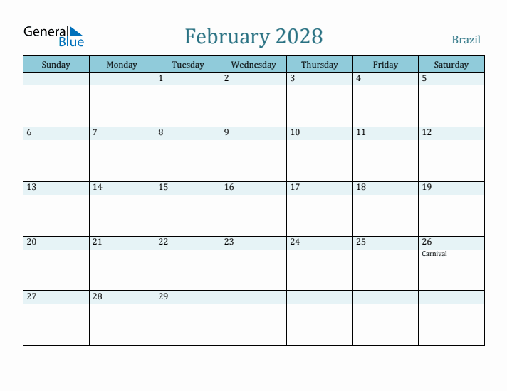 February 2028 Calendar with Holidays