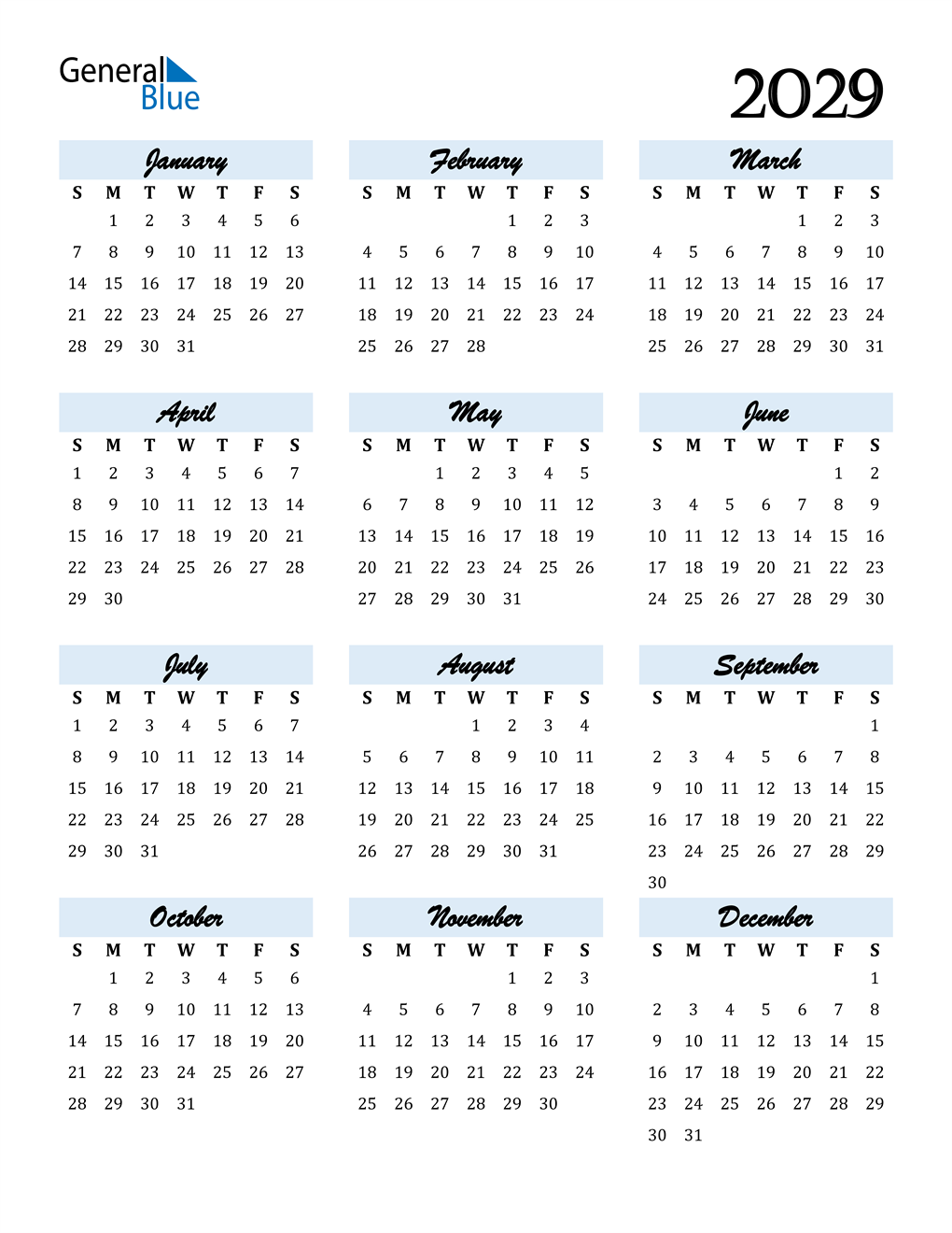 2029-calendar