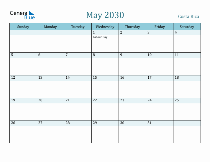 May 2030 Calendar with Holidays