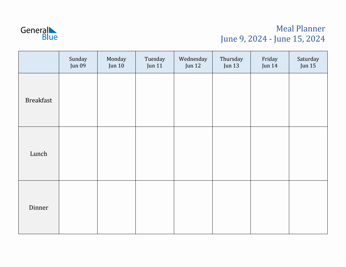 Weekly Meal Planner For Week 24 Of 2024   Weekly Meal Planner Lightblue Landscape 2024 Week 24 June 09 2024 To June 15 2024 1188x918 