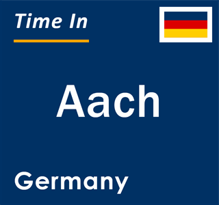 Current local time in Aach, Germany