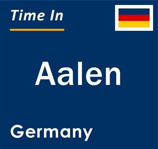 Current local time in Aalen, Germany