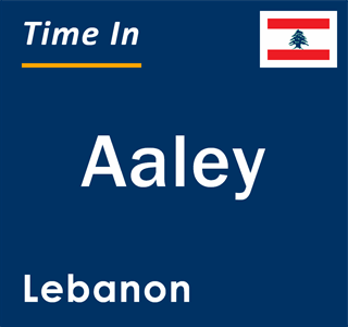 Current local time in Aaley, Lebanon