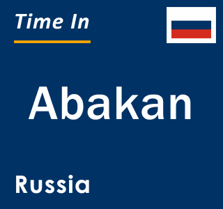 Current local time in Abakan, Russia