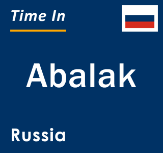 Current local time in Abalak, Russia