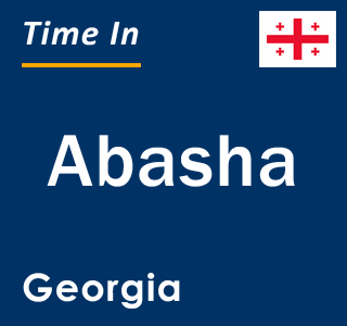 Current local time in Abasha, Georgia