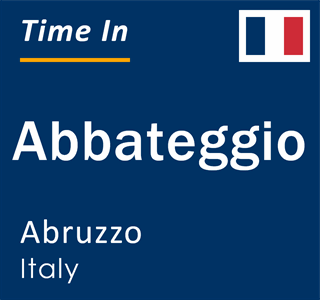 Current local time in Abbateggio, Abruzzo, Italy