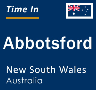 Current local time in Abbotsford, New South Wales, Australia
