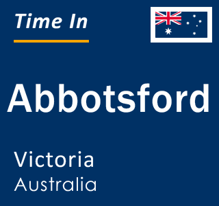 Current local time in Abbotsford, Victoria, Australia